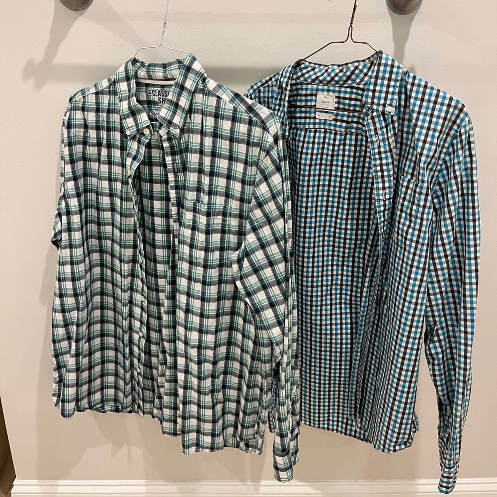 Two Collared Button Down Shirts - image 1